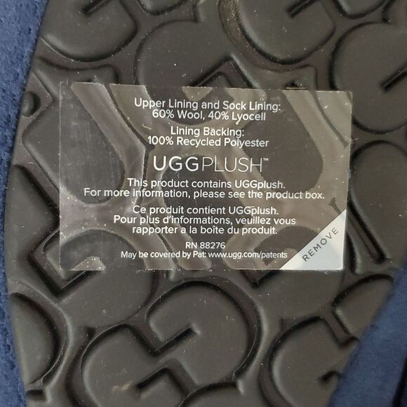 UGG Ascot Slipper Deep Ocean Suede Wool Comfort Loafer Men's US 8/ EU 41 NIB - Picture 9 of 14